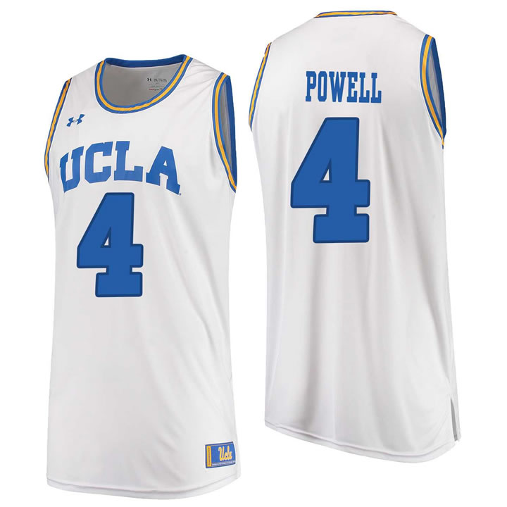 UCLA Bruins 4 Norman Powell White College Basketball Jersey Dzhi